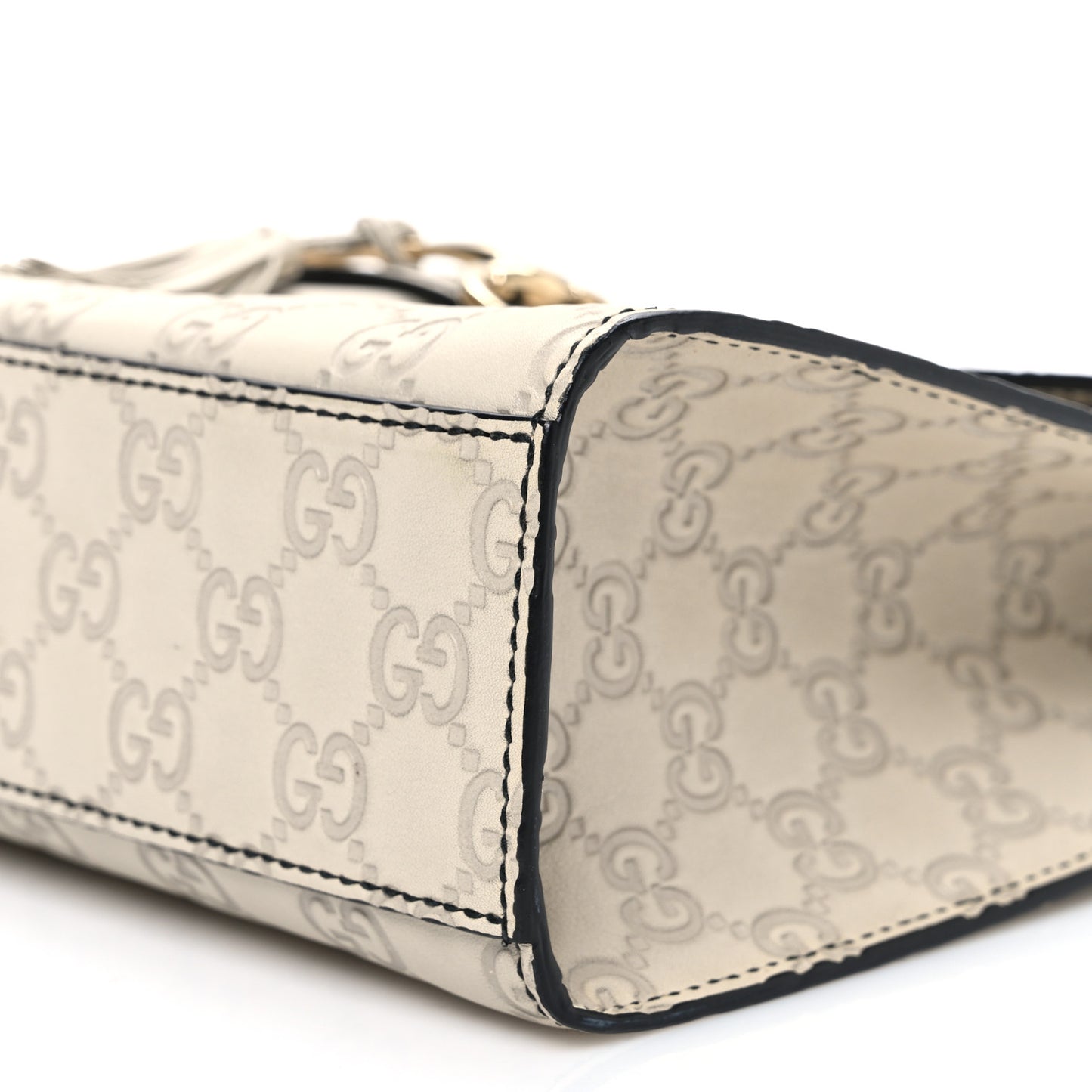 Guccissima Signature Medium Emily Chain Shoulder Bag Mystic White