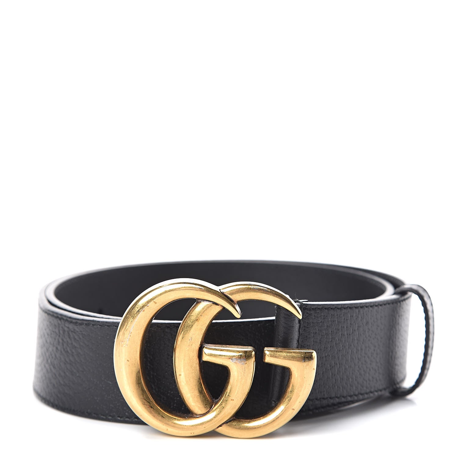 Gucci Textured Calfskin Double G 40mm Belt 90 36 Black 1 of 6