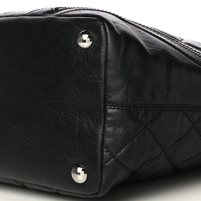 Chanel Aged Calfskin Quilted Large Cotton Club Tote Black 10 of 14