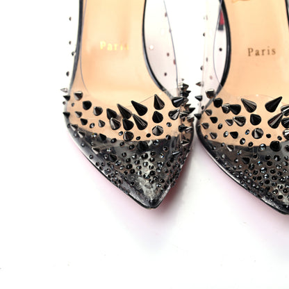Christian Louboutin PVC Grotika Spikes 70 Pumps 39 Black Multi 8 of 9