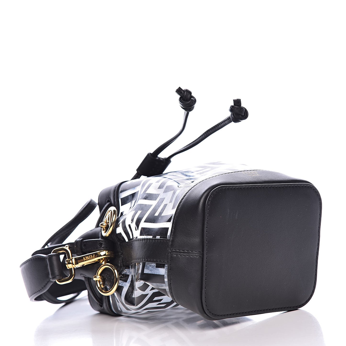TPU FF Vitello Grace F is Fendi Mini Mon Tresor Bucket Bag Black