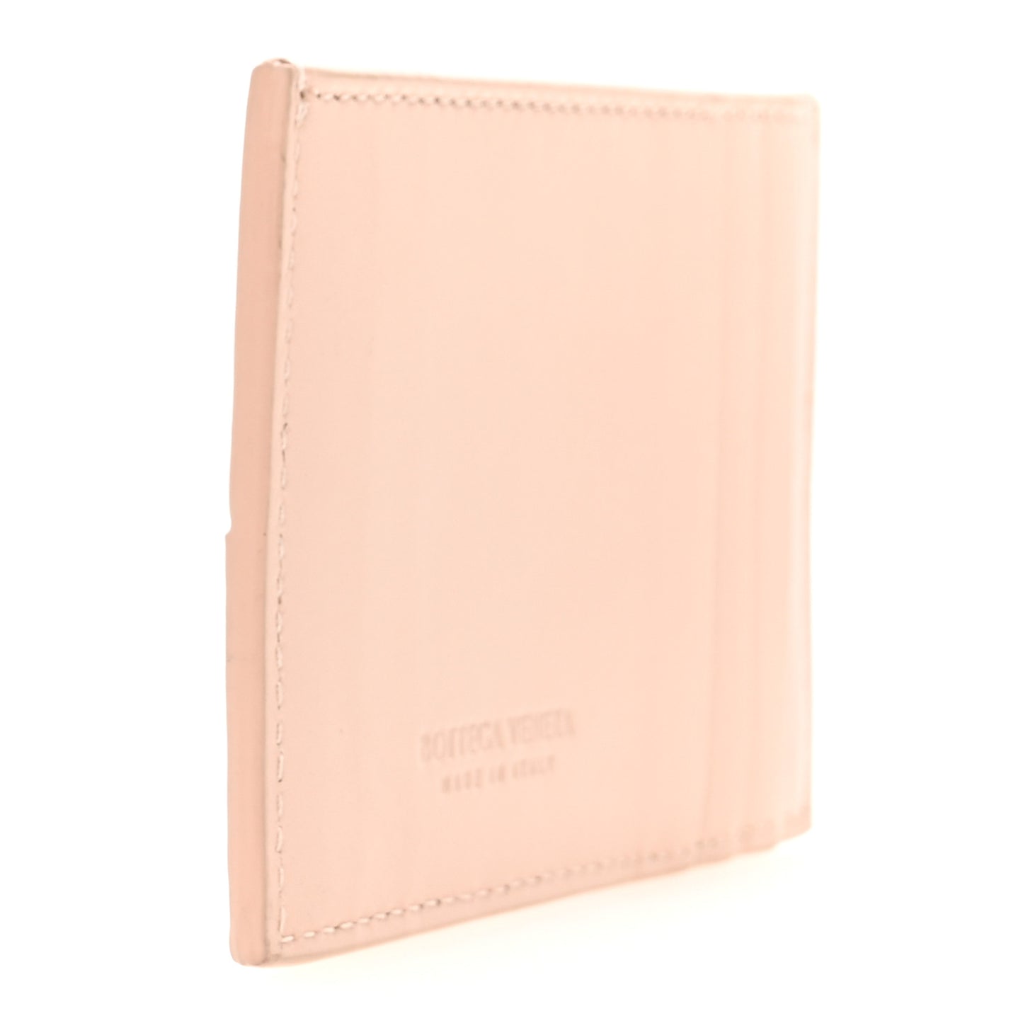 Nappa Maxi Intrecciato Card Holder Melon Washed