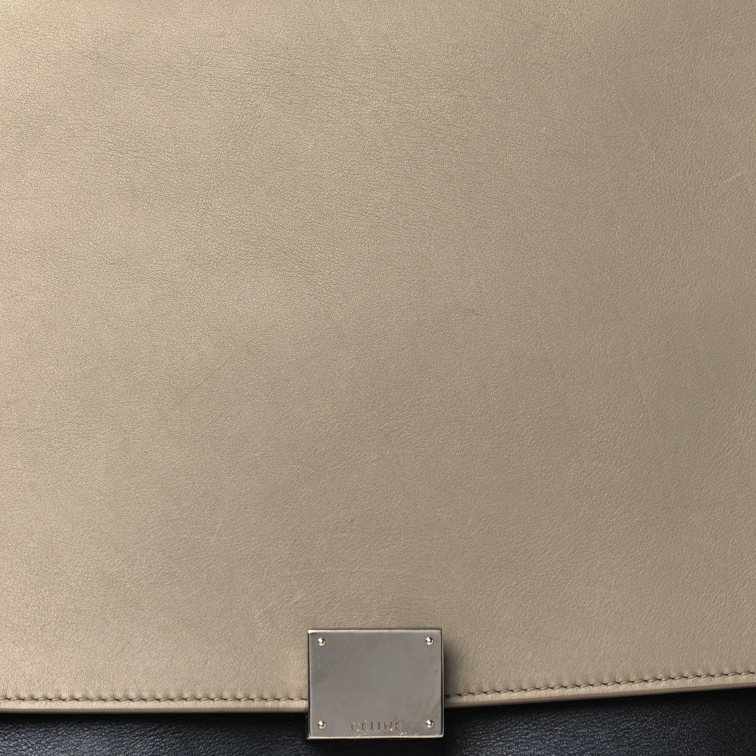 Celine Smooth Calfskin Suede Large Tri-Color Trapeze Dune 6 of 8