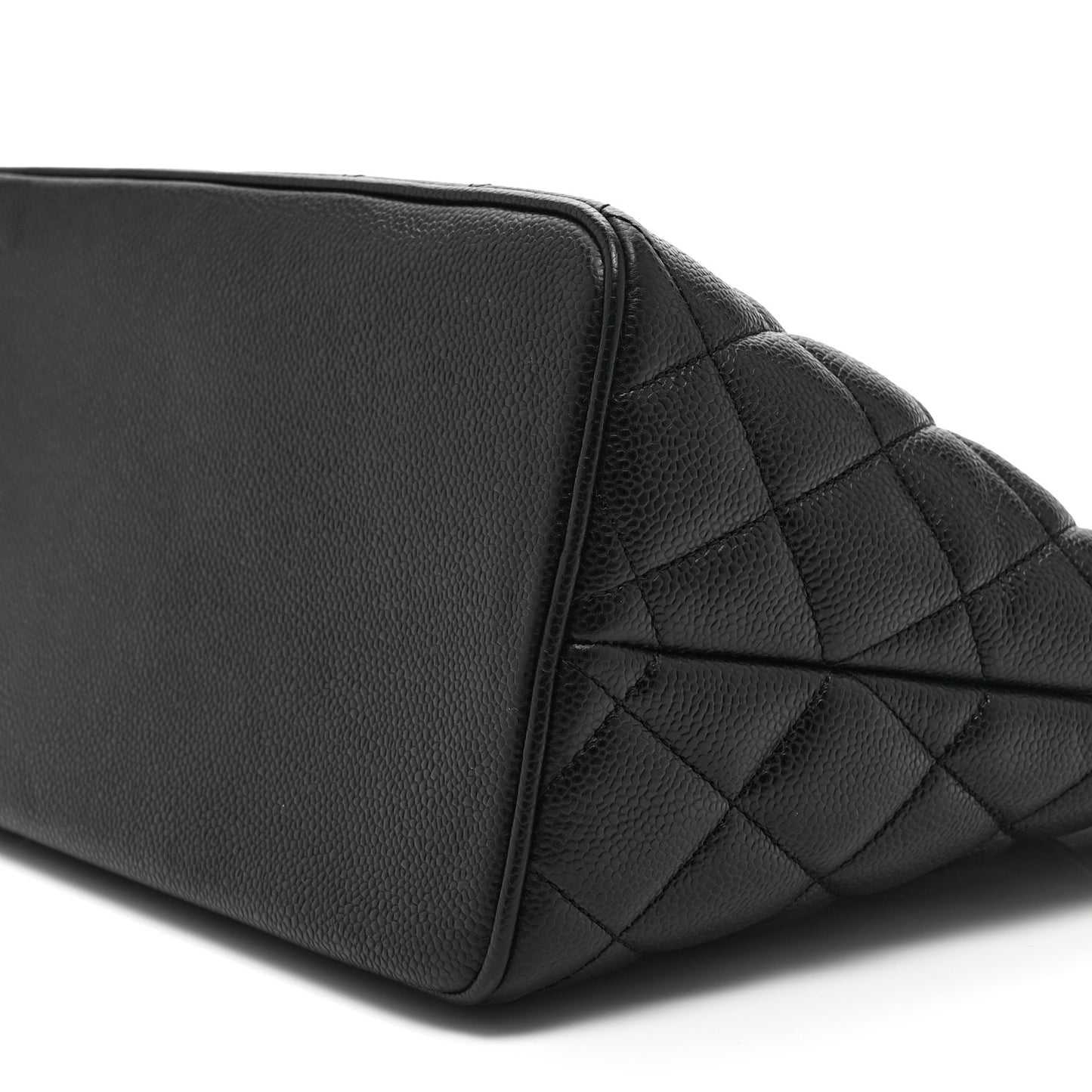Caviar Quilted Medallion Tote Black