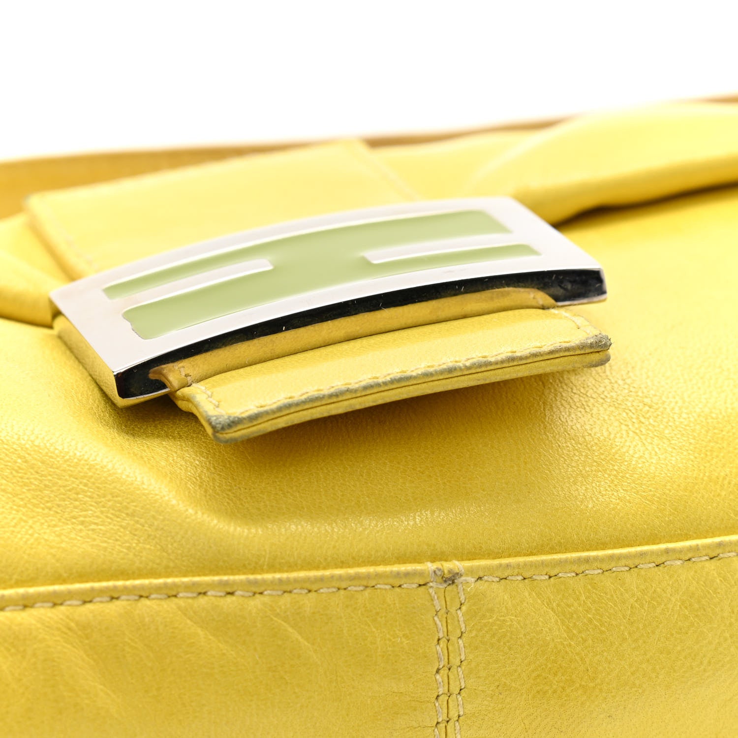 Fendi Calfskin Baguette Yellow 11 of 15