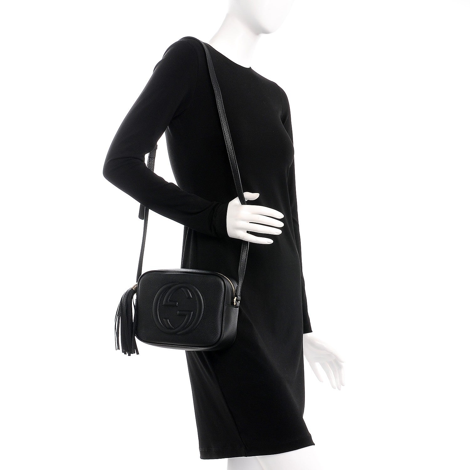 Gucci Pebbled Calfskin Small Soho Disco Bag Black 2 of 9