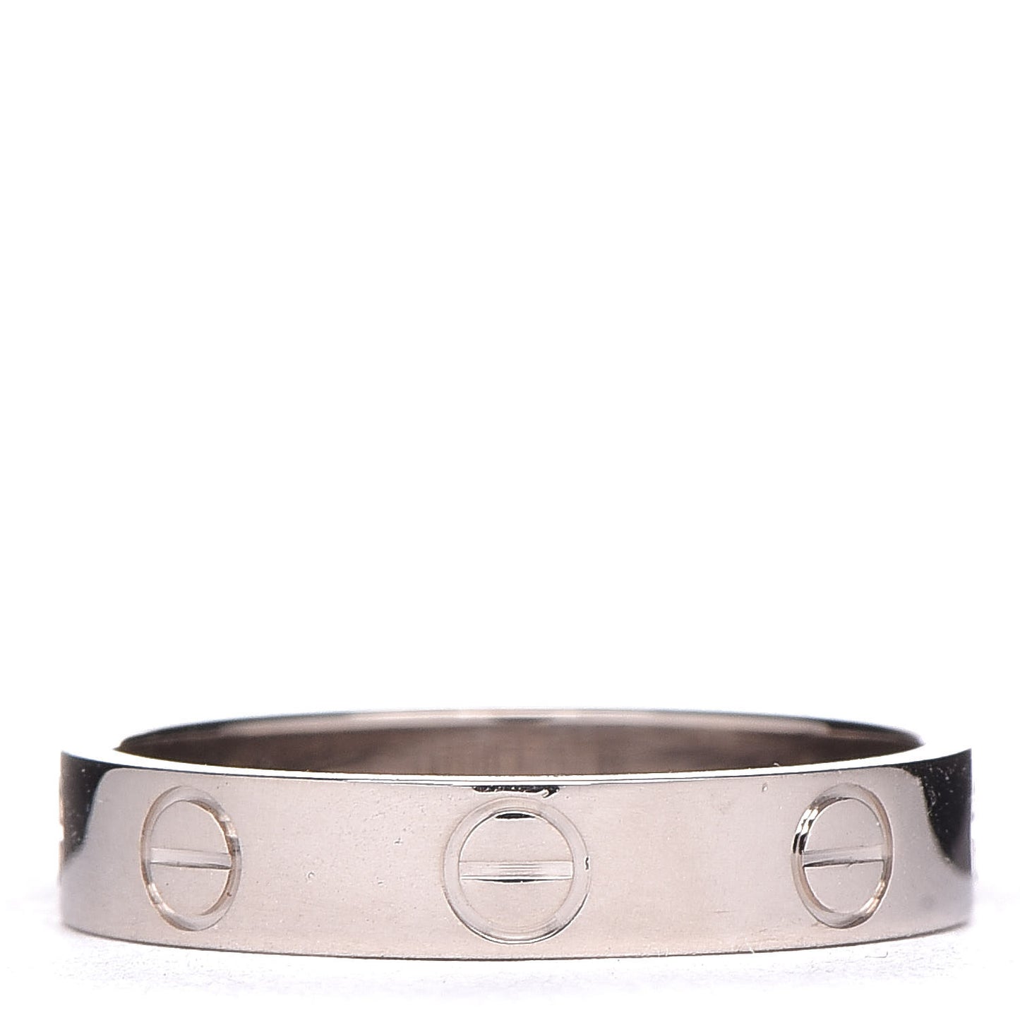 18K White Gold 3.5mm LOVE Wedding Band Ring 51 5.75