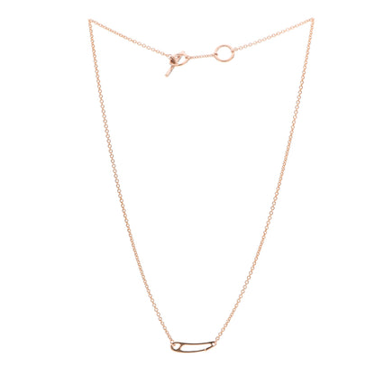 Hermes 18K Rose Gold Chaine d'Ancre Mini Punk Necklace ST 3 of 5