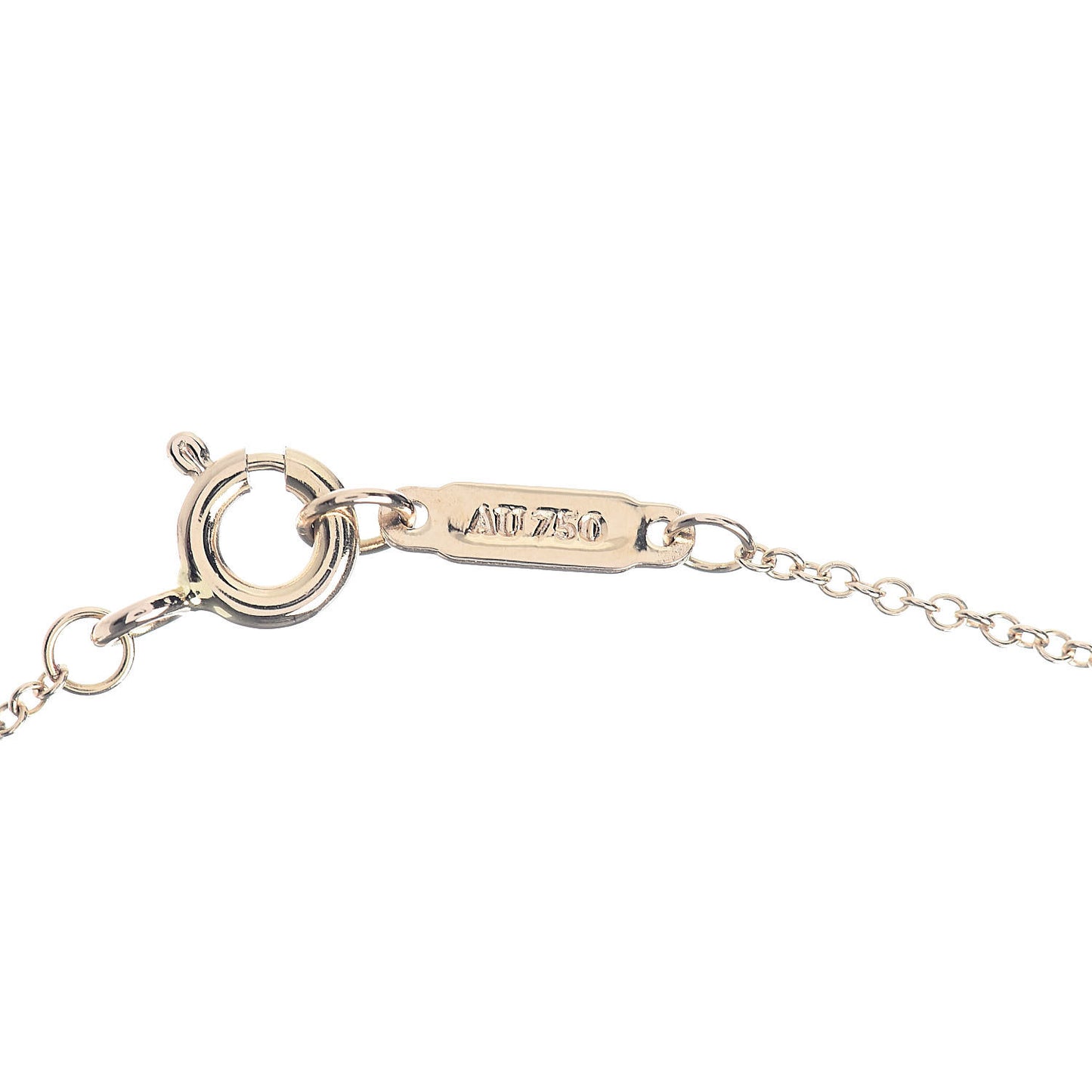 18K Yellow Gold Diamond Heart Pendant Necklace