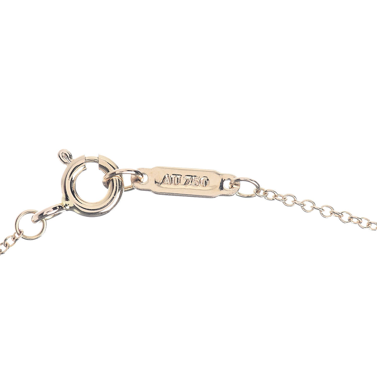 Tiffany 18K Yellow Gold Diamond Heart Pendant Necklace 8 of 9