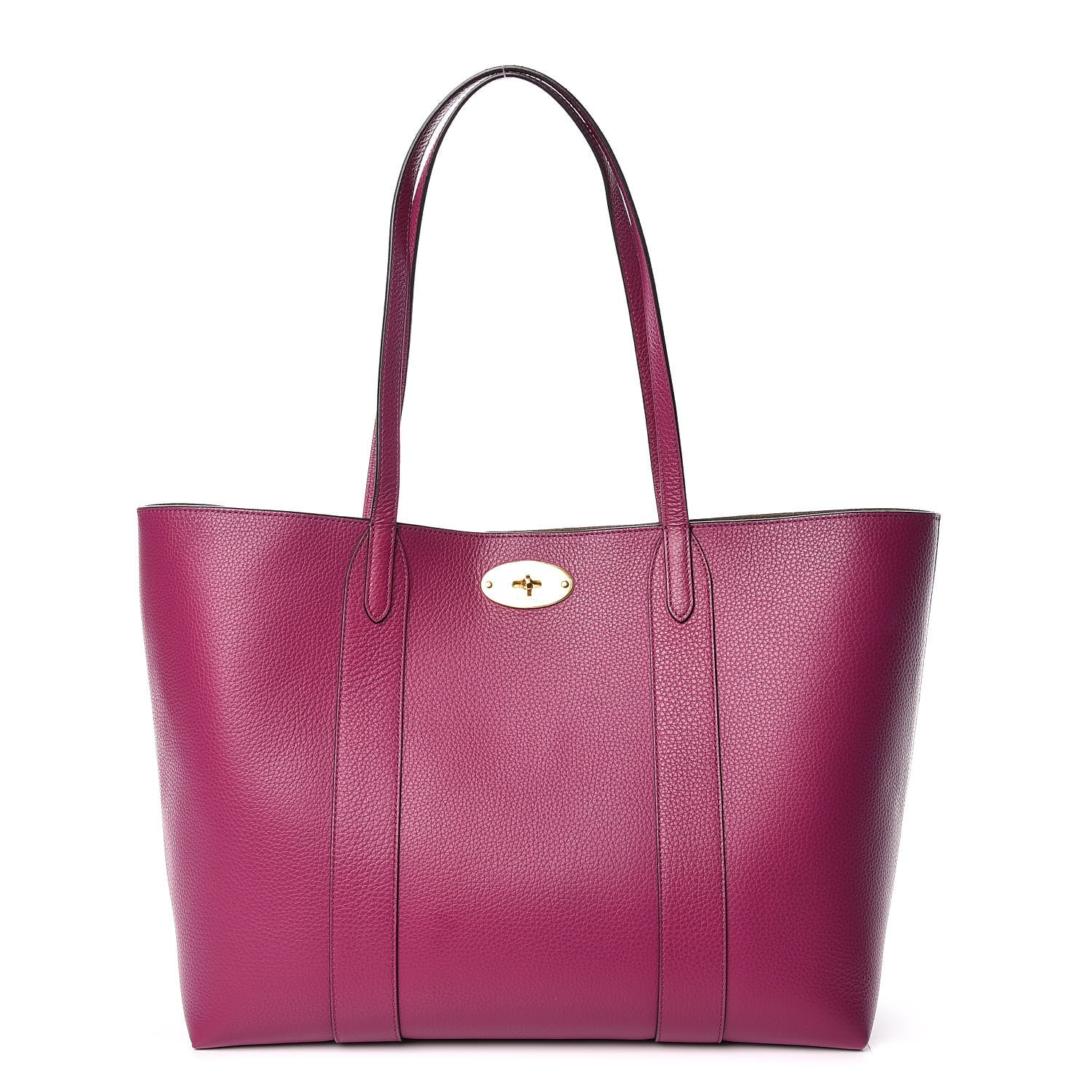 Mulberry Small Classic Grain Bayswater Tote Violet Clay 1 of 9