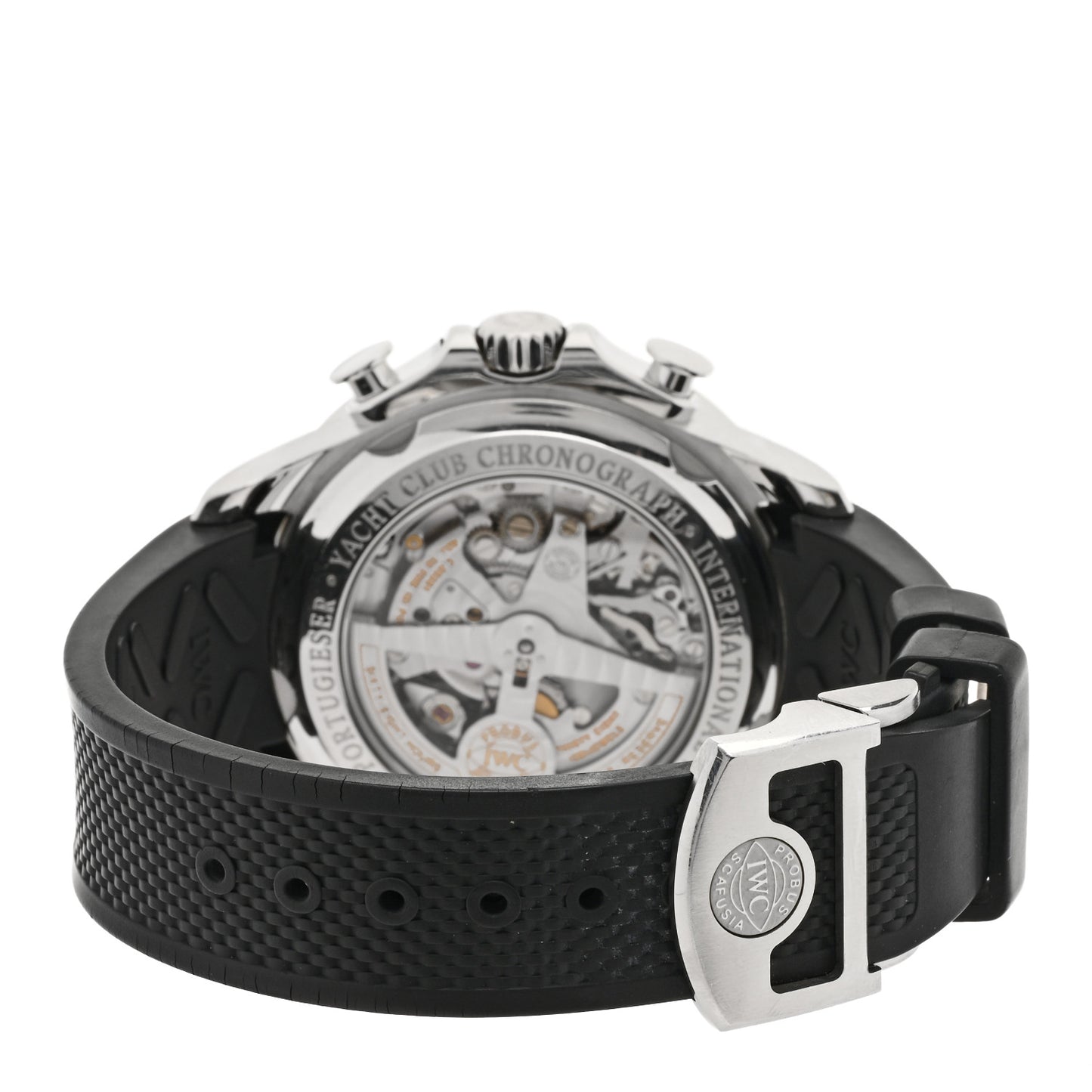 Stainless Steel Rubber 43mm Portugieser Yacht Club Chronograph Automatic Watch IW390503