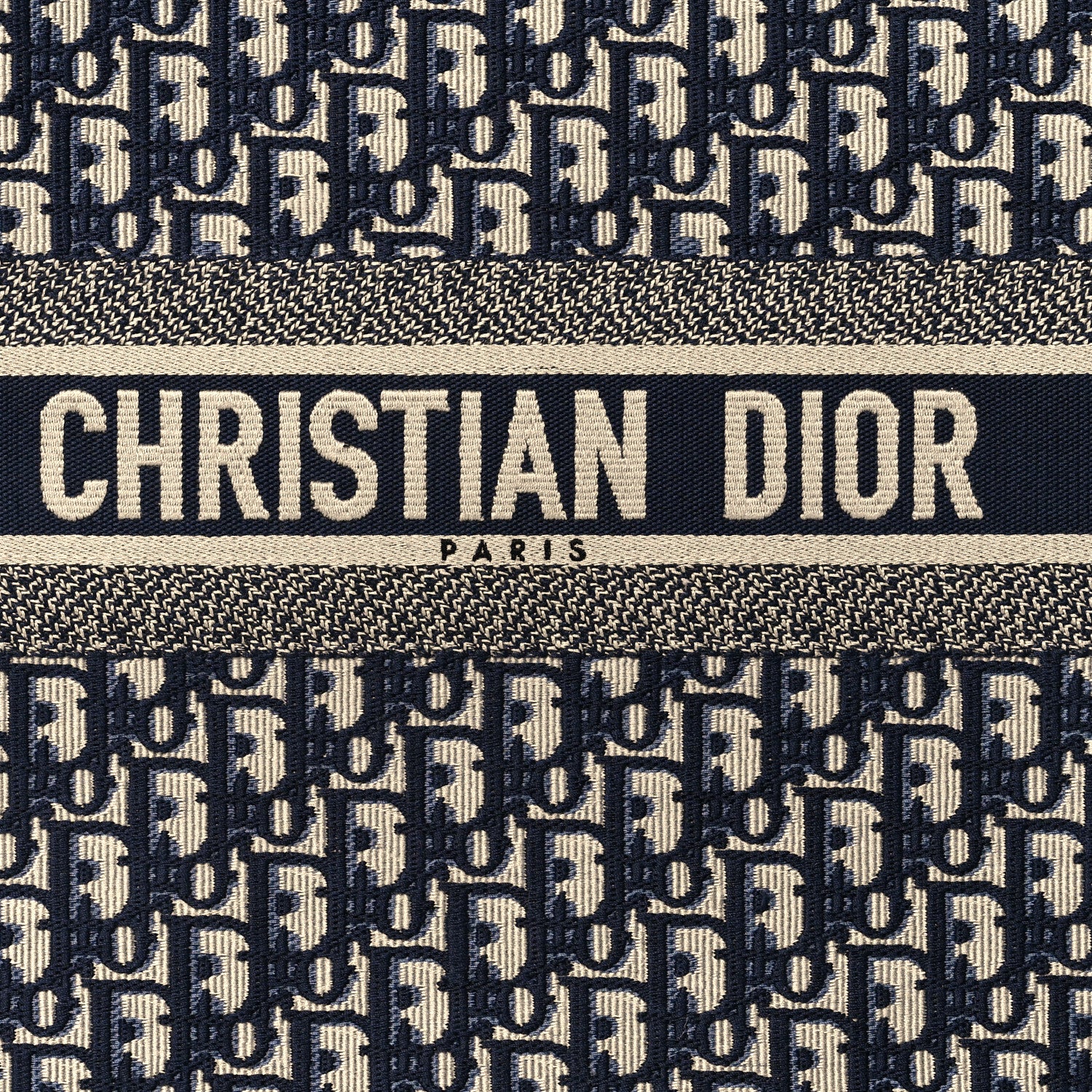Christian Dior Oblique Large Book Tote Blue Multicolor 8 of 10