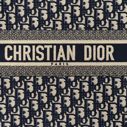 Christian Dior Oblique Large Book Tote Blue Multicolor 8 of 10