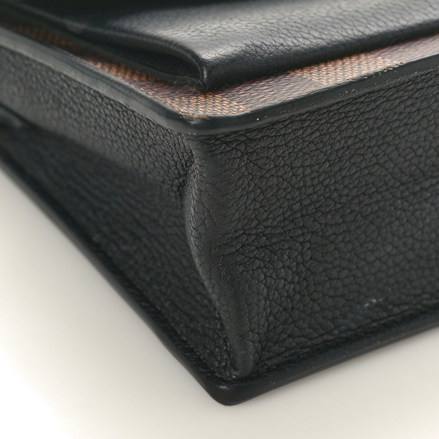 Louis Vuitton Damier Ebene Vavin Chain Wallet Black 8 of 9