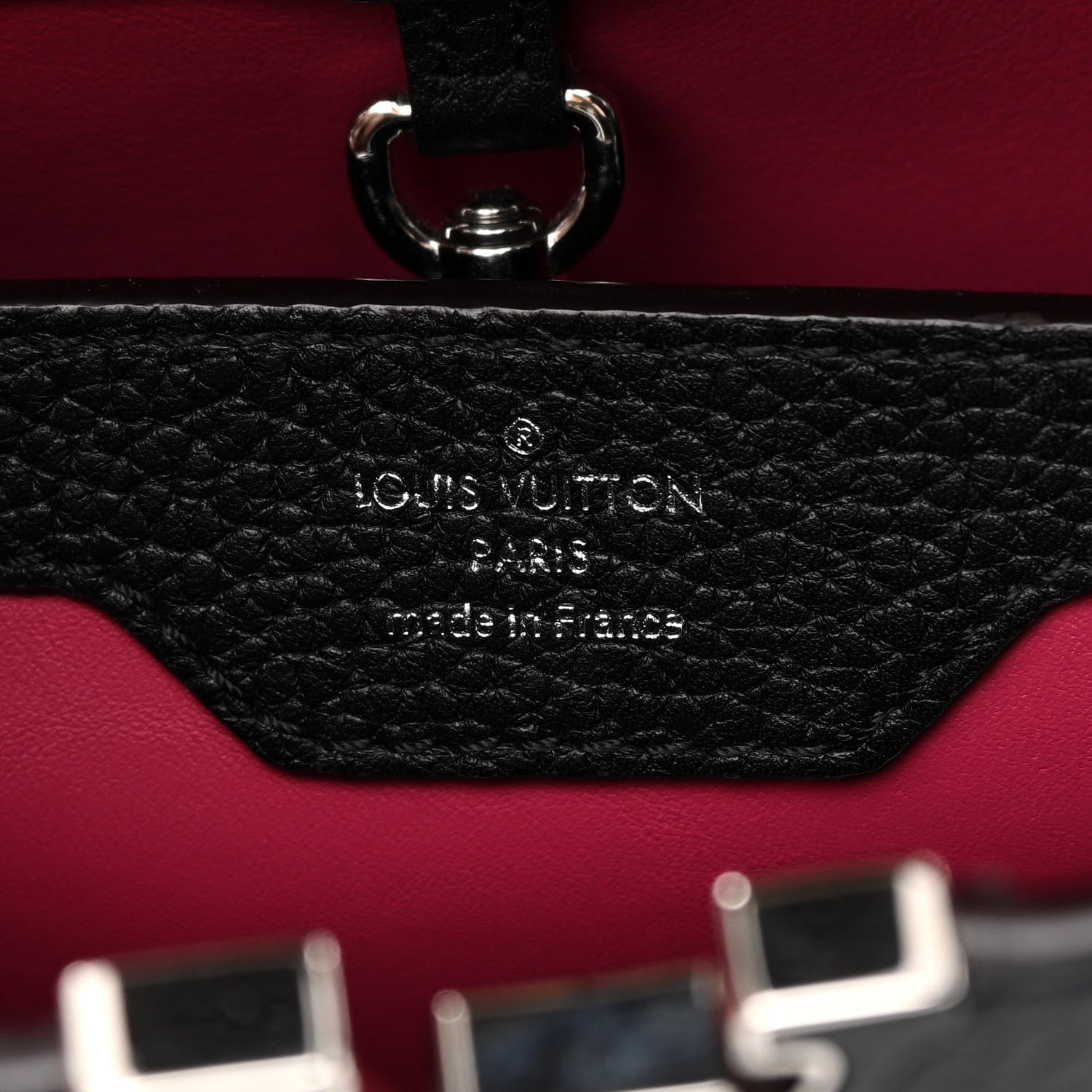 Louis Vuitton Taurillon Ayers Capucines BB Black 7 of 11