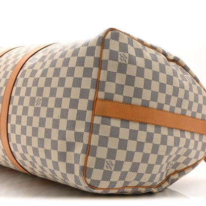 Louis Vuitton Damier Azur Keepall Bandouliere 55 9 of 9