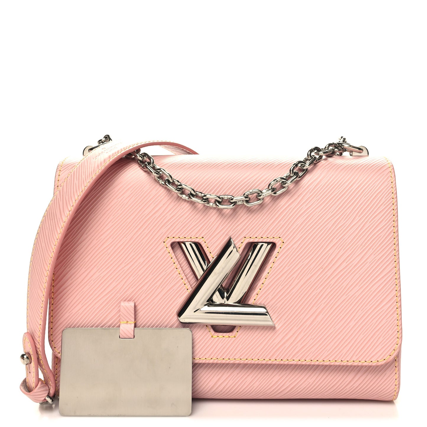 Epi Twist Shoulder Bag MM Rose Ballerine