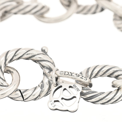 David Yurman Sterling Silver 10mm Medium Oval Link Bracelet 3 of 3