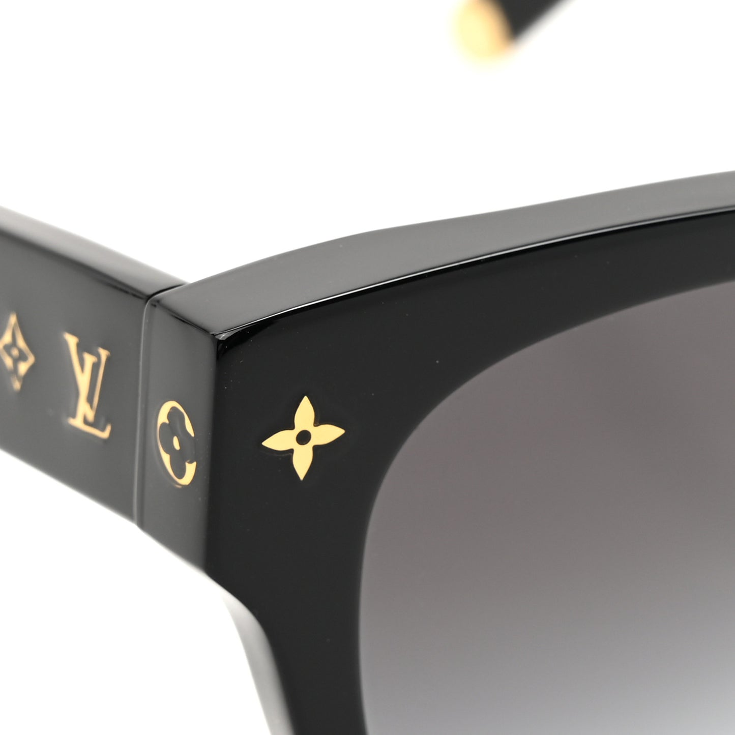 Acetate My Monogram Square Sunglasses Z1523E Black
