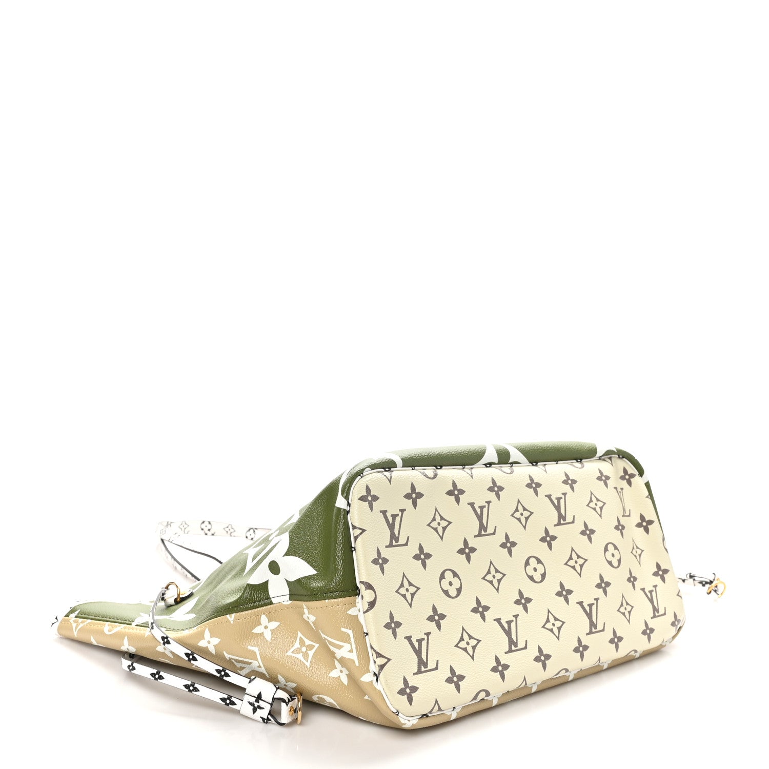 Louis Vuitton Monogram Giant Neverfull MM Kaki 5 of 11