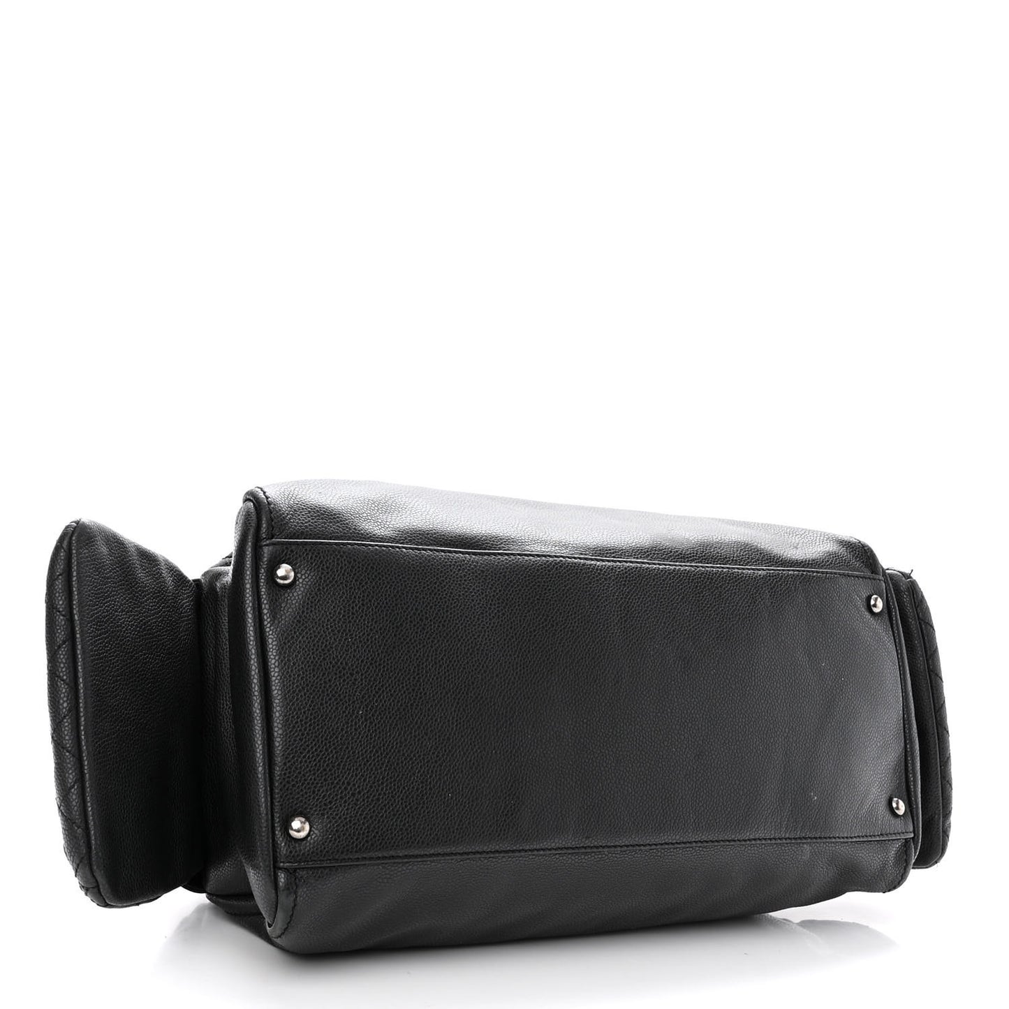 Glazed Caviar Coco Rider Bowling Bag Black