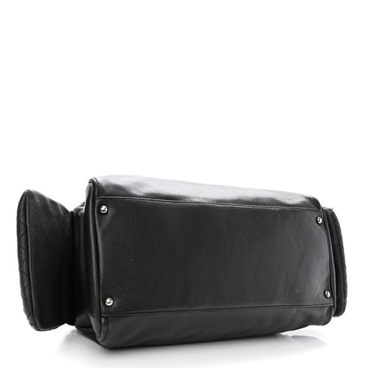 Chanel Glazed Caviar Coco Rider Bowling Bag Black 4 of 12