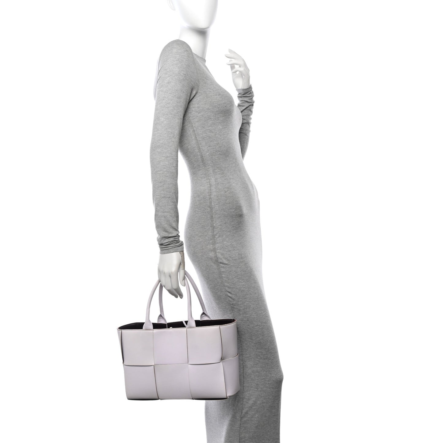 Nappa Maxi Intrecciato Small Arco Tote Mirth Washed Grape