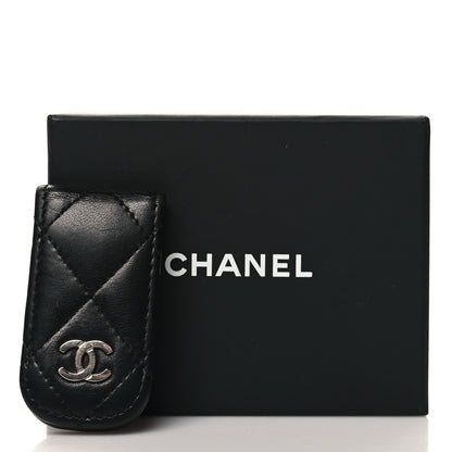 Chanel Lambskin Quilted Money Clip Black 9 of 9