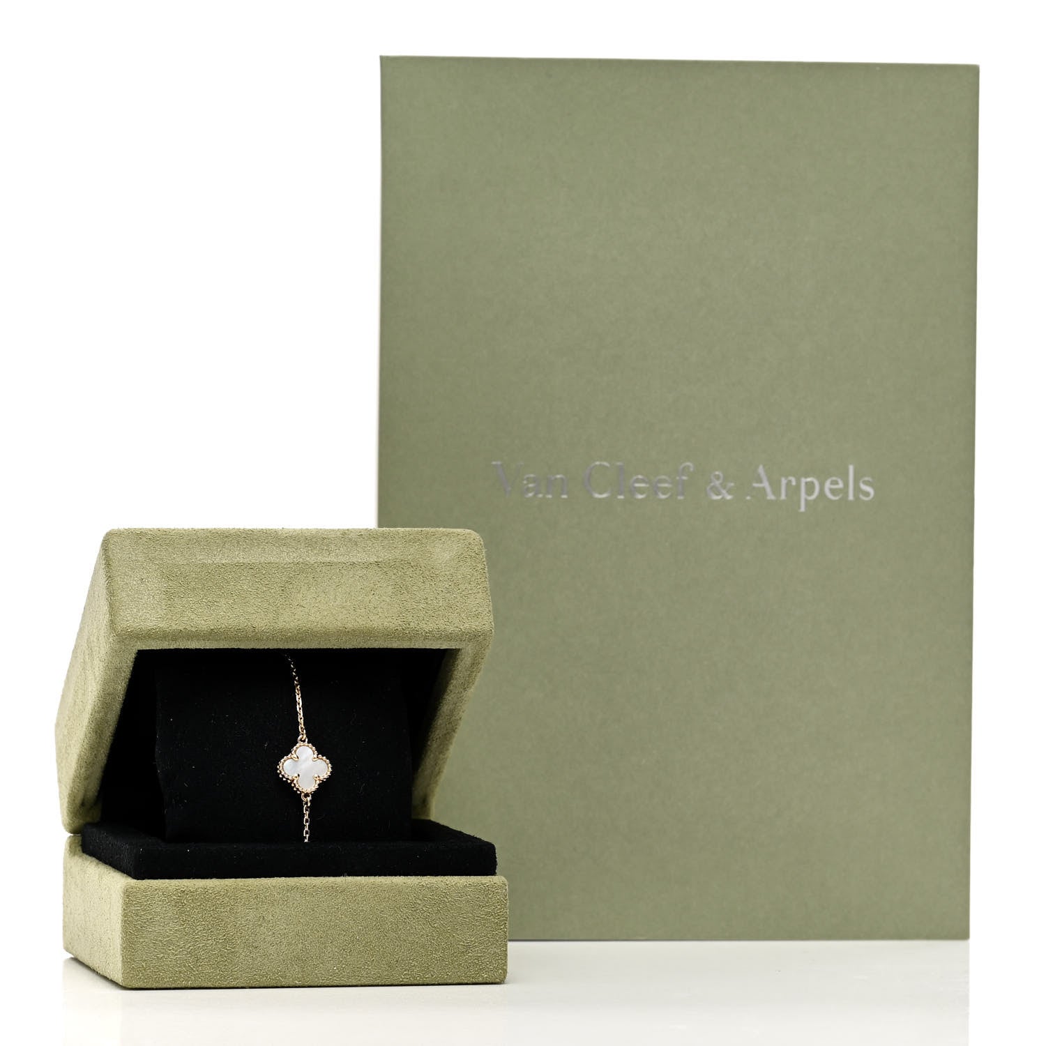 Van Cleef & Arpels 18K Yellow Gold Mother of Pearl Sweet Alhambra Bracelet 5 of 5