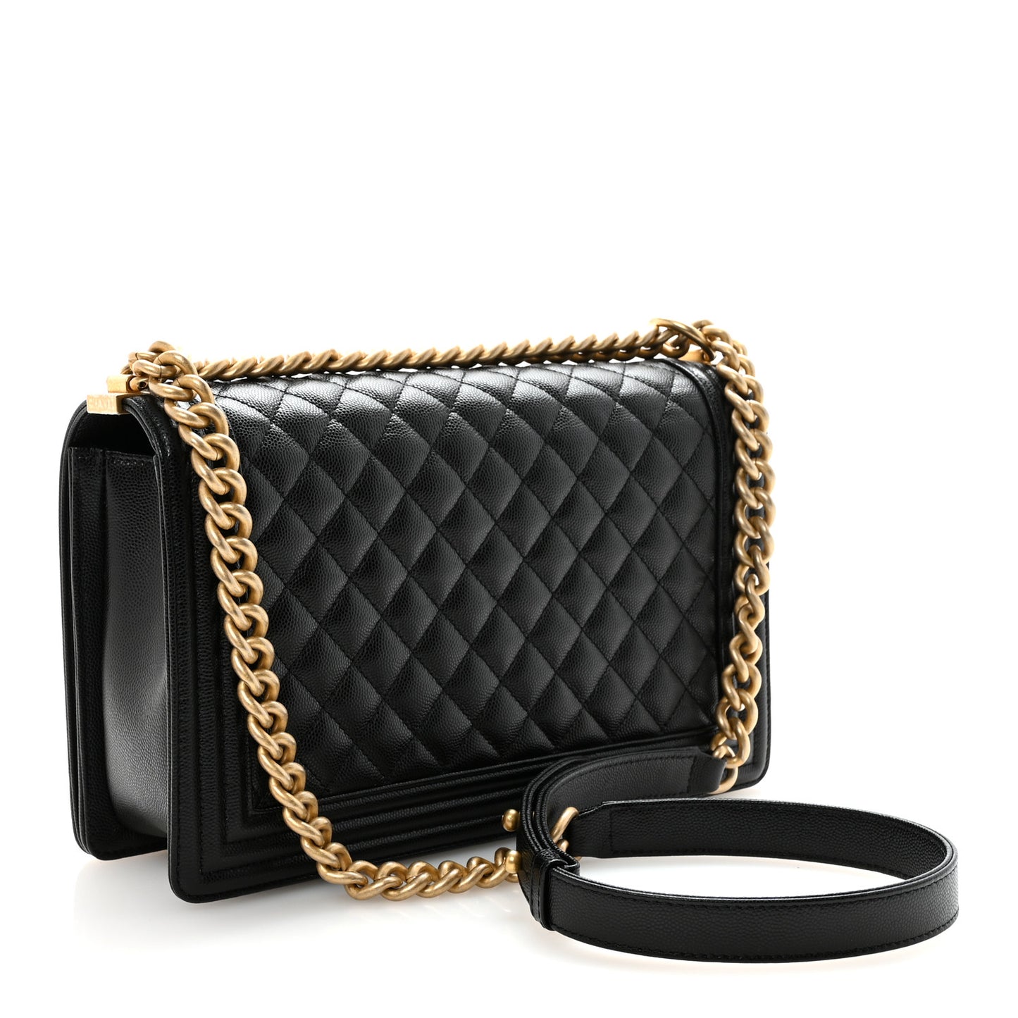 Caviar Quilted New Medium Boy Flap Black