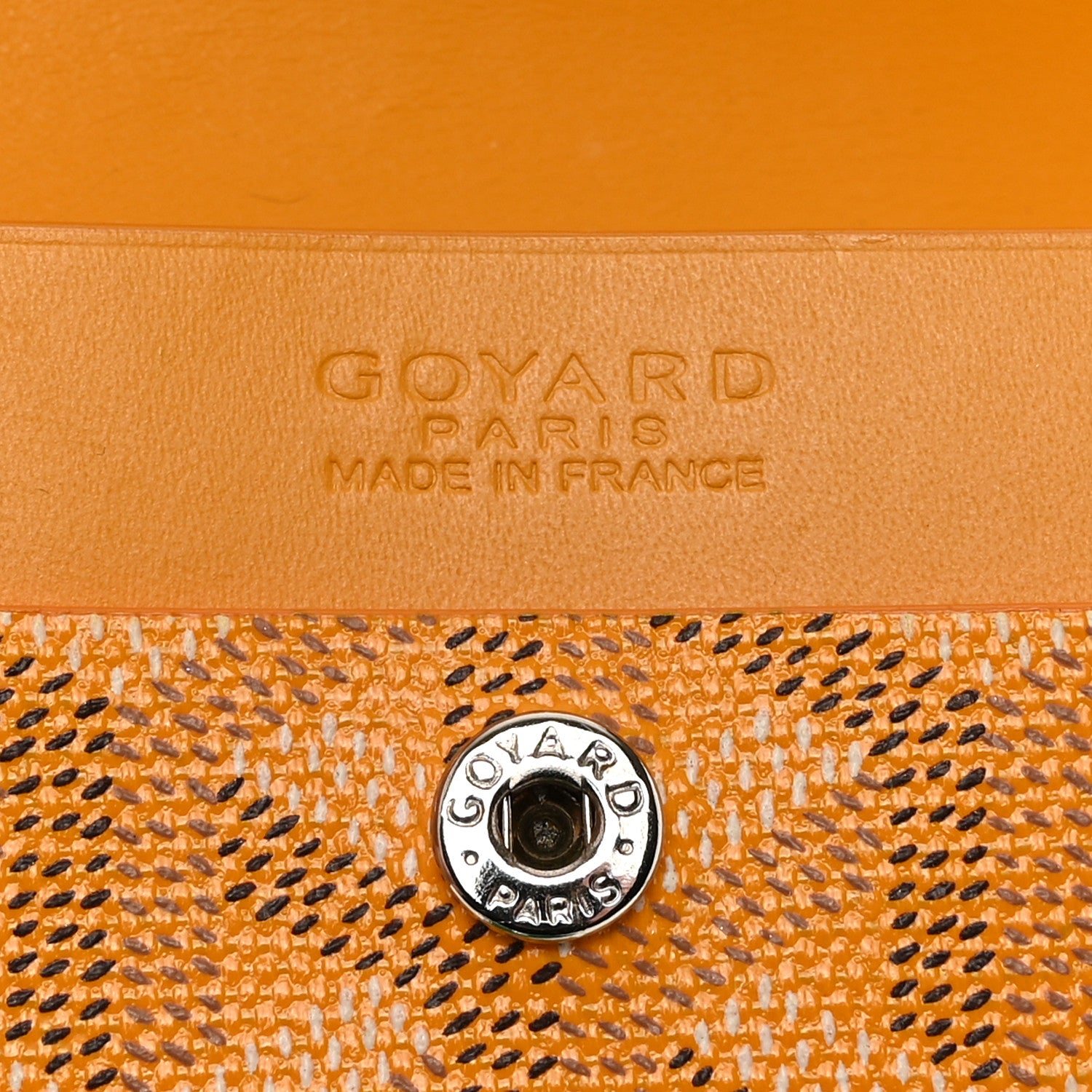 Goyard Goyardine Marigny Coin Purse Wallet Yellow 6 of 7