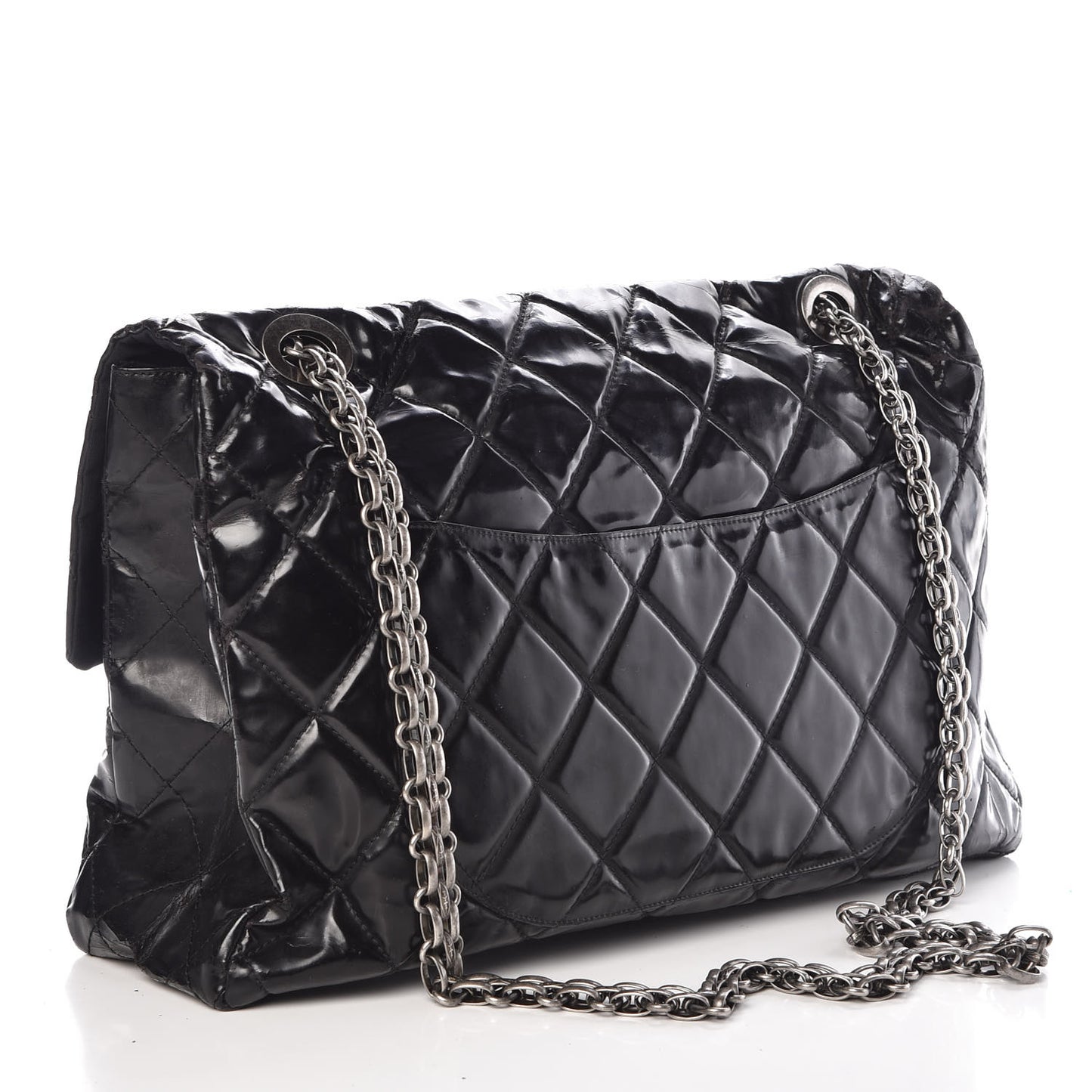 Vinyl Quilted XXL Reissue Flap Black