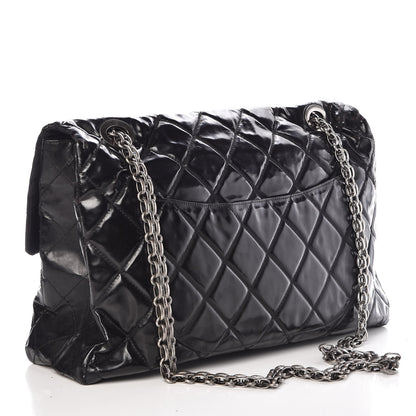 Chanel Vinyl Quilted XXL Reissue Flap Black 3 of 20
