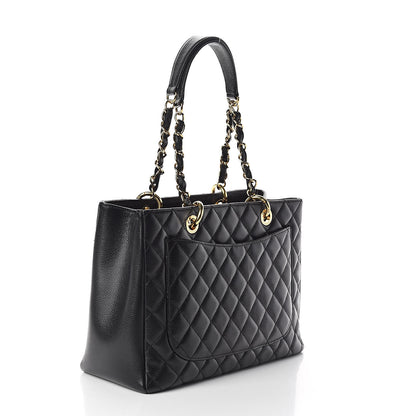 Chanel Caviar Quilted Grand Shopping Tote GST Black 3 of 10