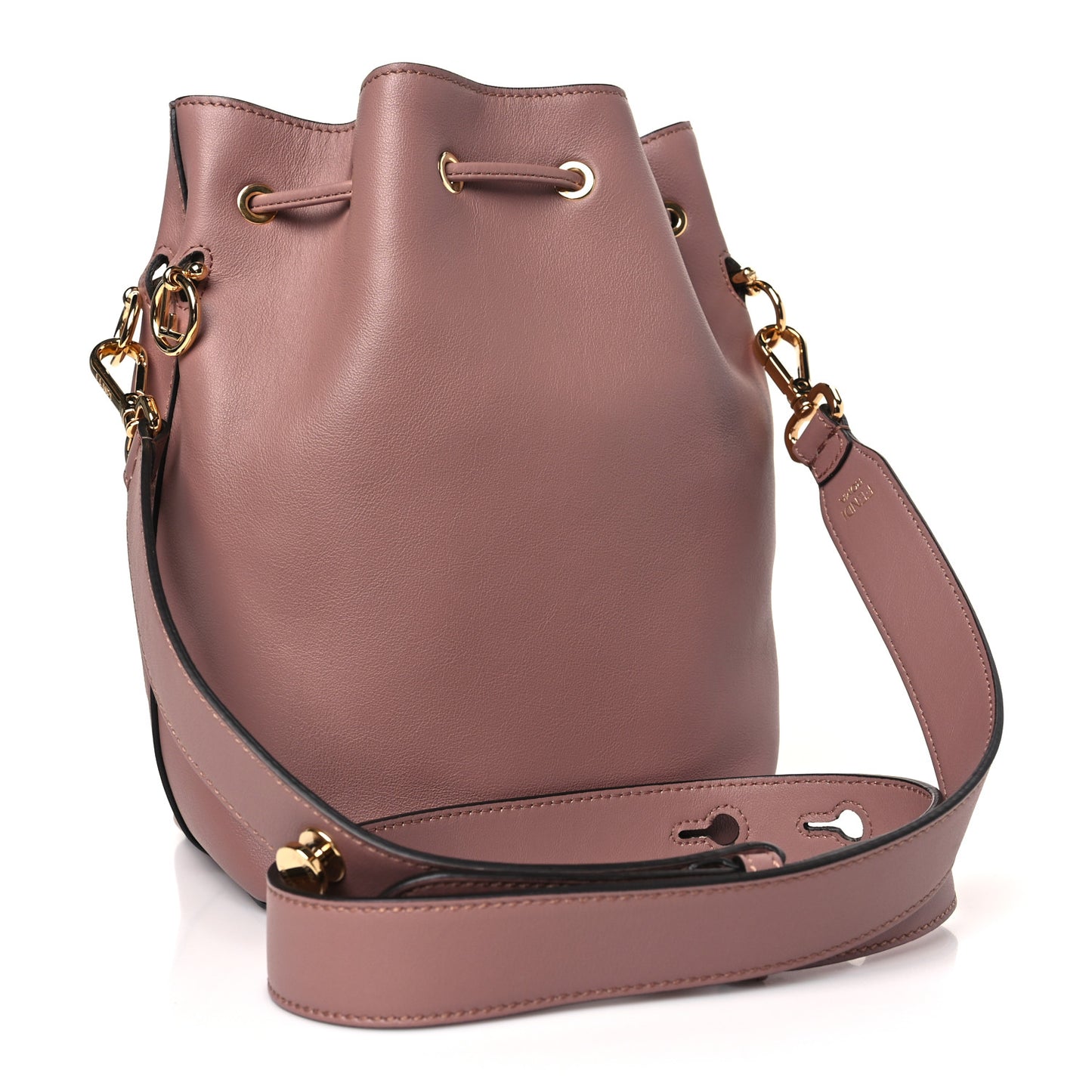 Vitello Grace Matte F is Fendi Grande Mon Tresor Bucket Bag English Rose