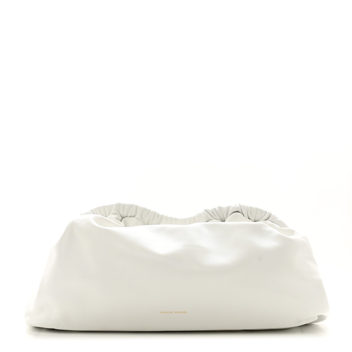 Mansur Gavriel Lambskin Cloud Clutch White 1 of 9