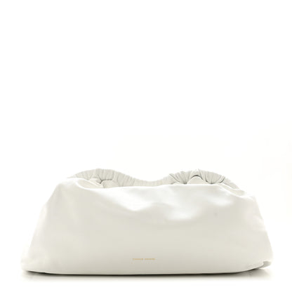 Mansur Gavriel Lambskin Cloud Clutch White 1 of 9
