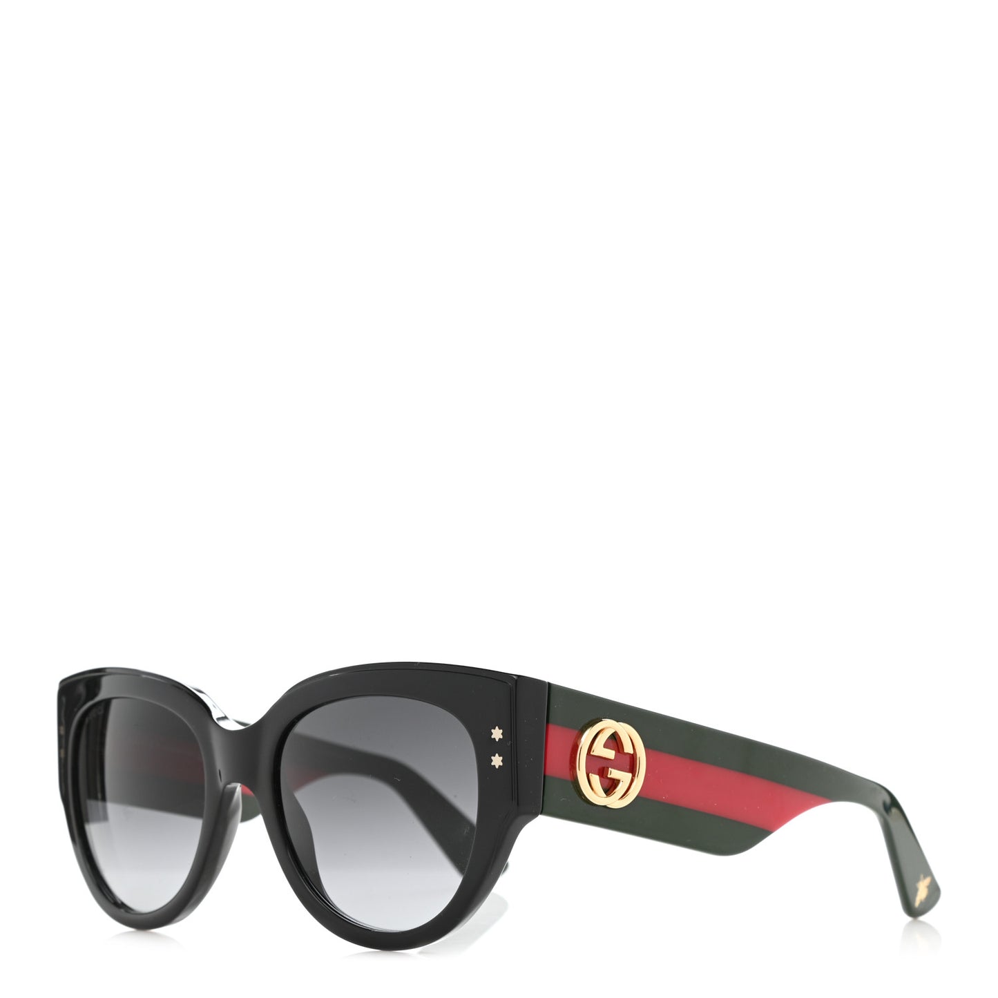 Acetate Oversized Rectangle Frame Web Sunglasses GG3864/S Black