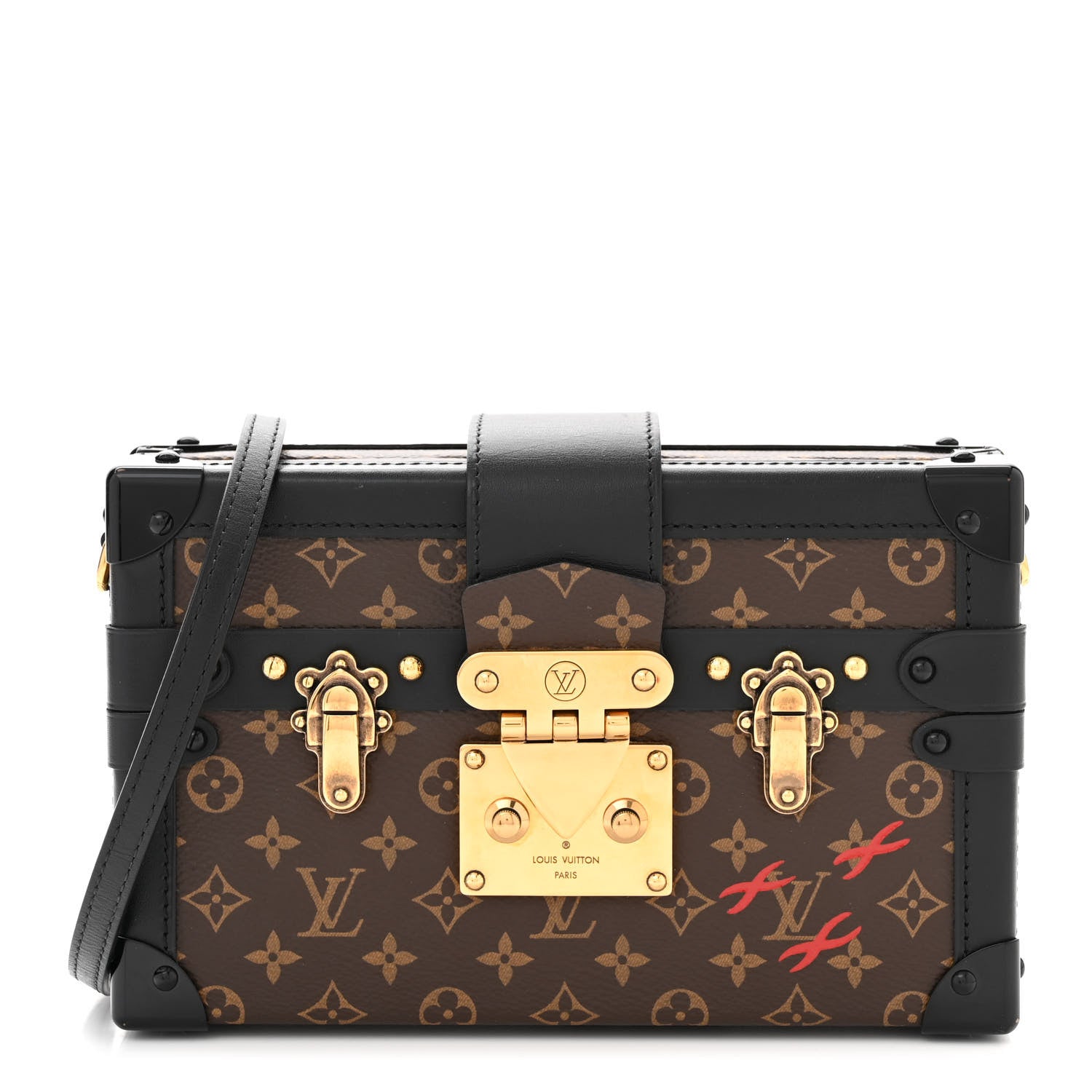 Louis Vuitton LOUIS VUITTON Monogram Petite Malle Black 1 of 9