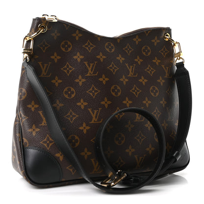 Louis Vuitton Monogram Odeon MM Black 3 of 9