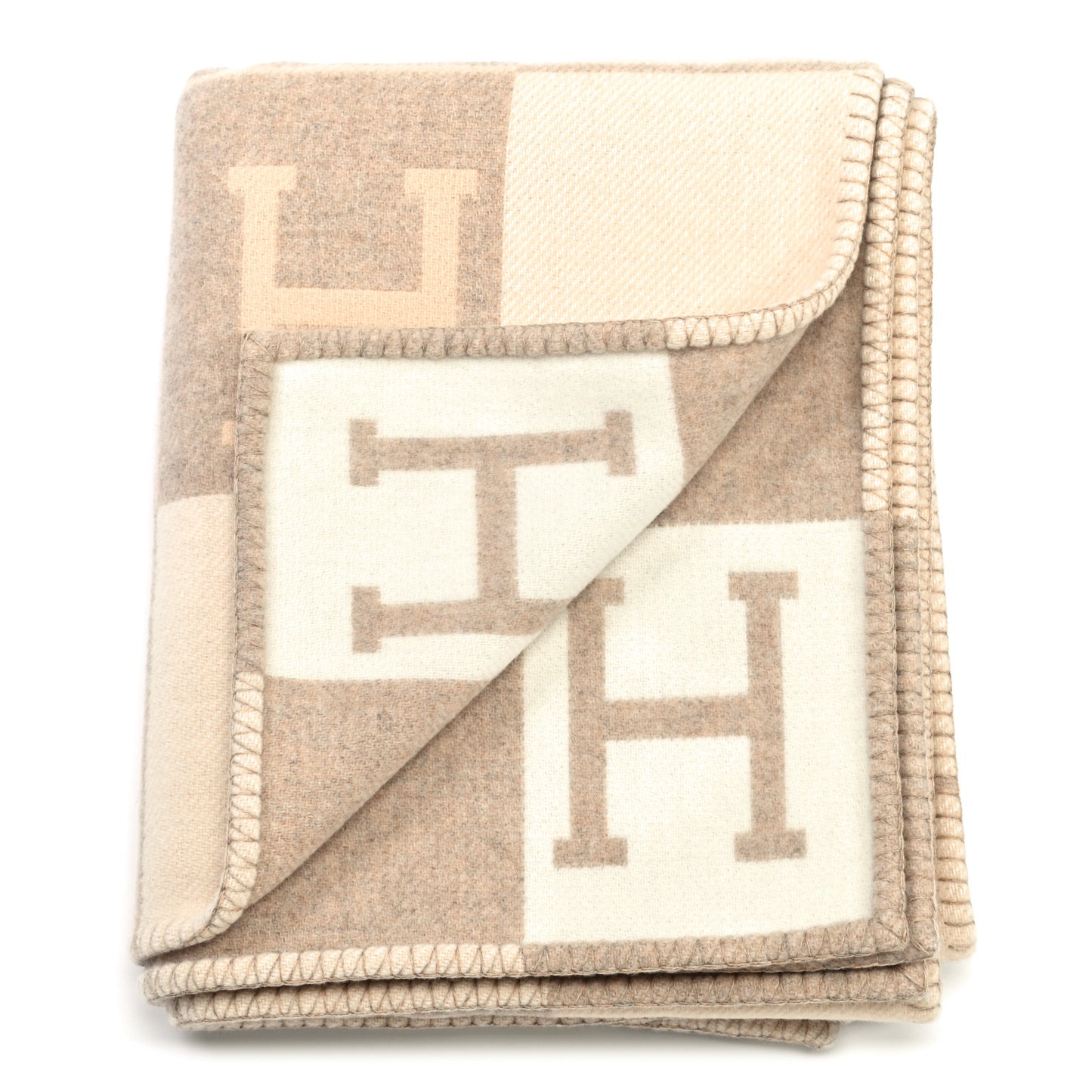 Wool Cashmere Avalon III Blanket Coco Camomille
