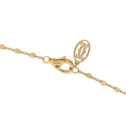 Cartier 18K Yellow Gold Diamond Tsavorite Black Lacquer Panthere De Cartier Necklace 4 of 6