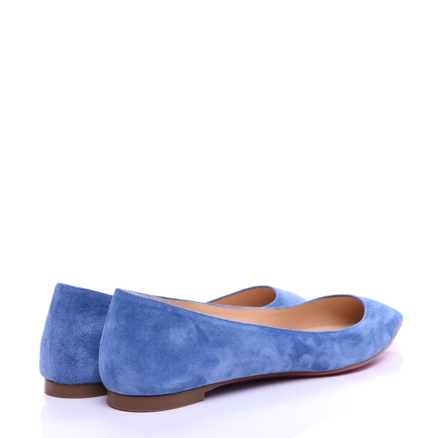 Christian Louboutin Veau Velours Ballalla Pointy Toe Flats 37.5 Jeans 4 of 10