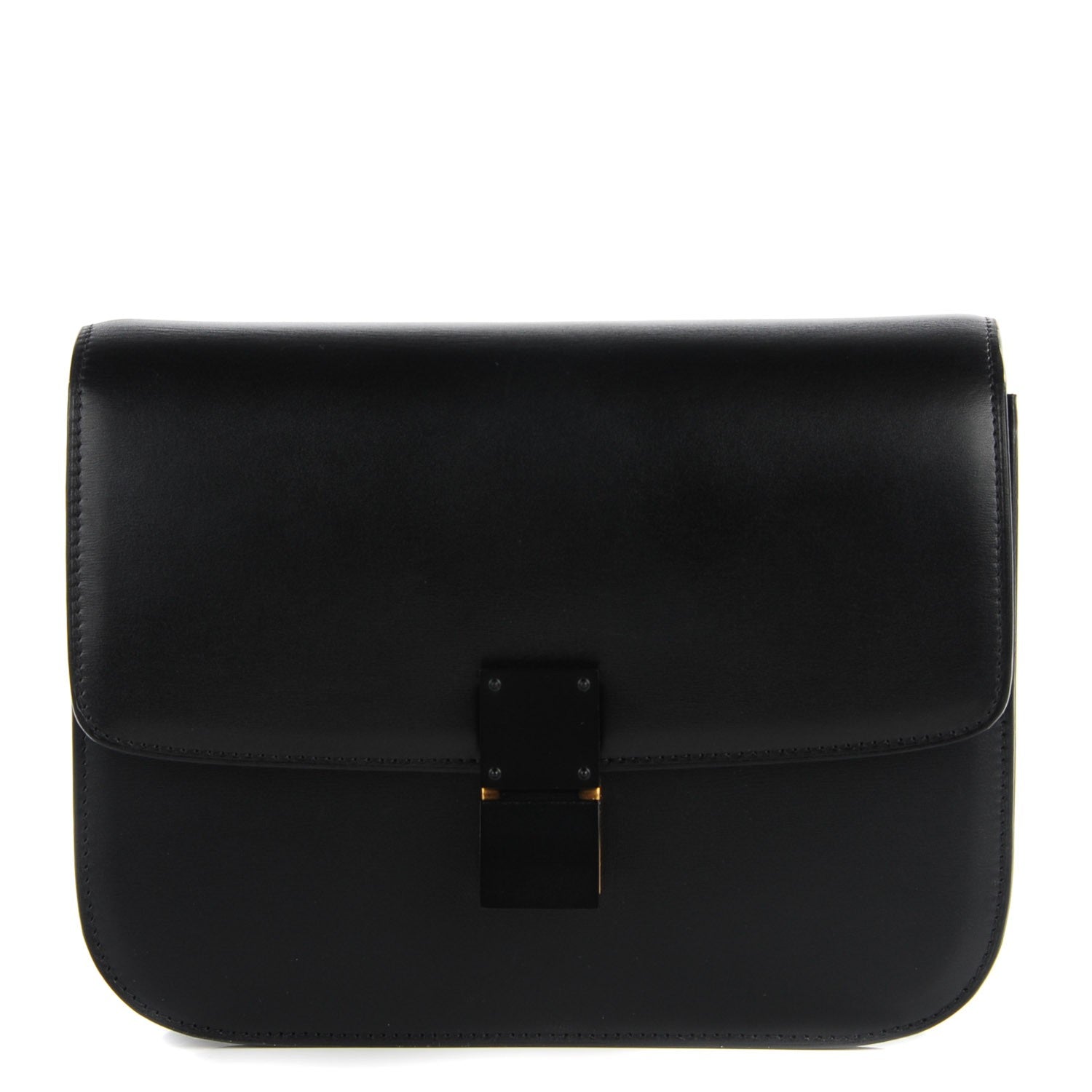 Celine Box Calfskin Medium Classic Box Flap Bag Black 1 of 9