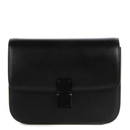 Celine Box Calfskin Medium Classic Box Flap Bag Black 1 of 9