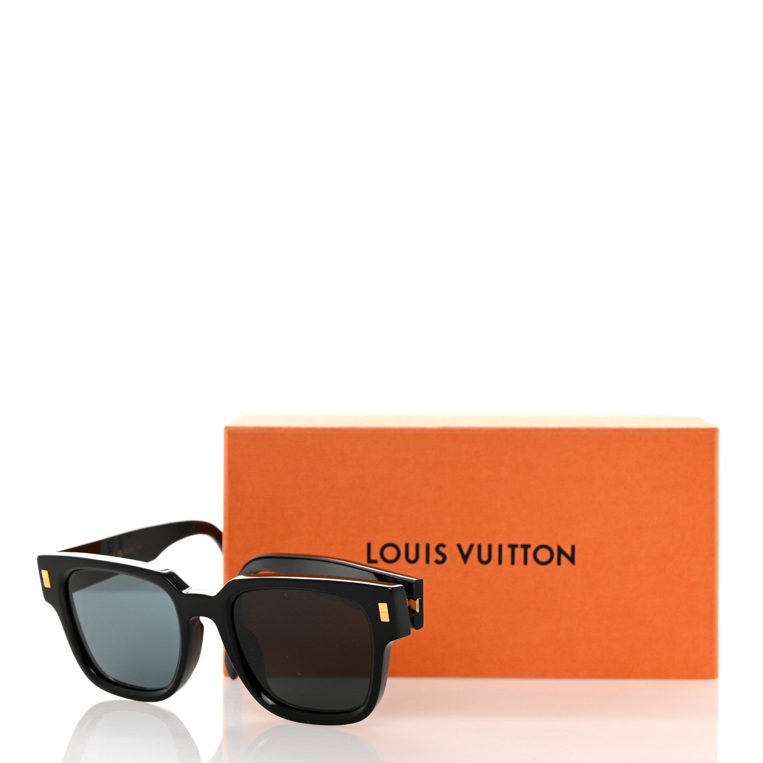 Louis Vuitton Acetate Escape Square Sunglasses Z1496E Black 9 of 9