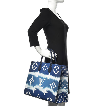 Louis Vuitton Monogram Escale Onthego GM Blue 3 of 10
