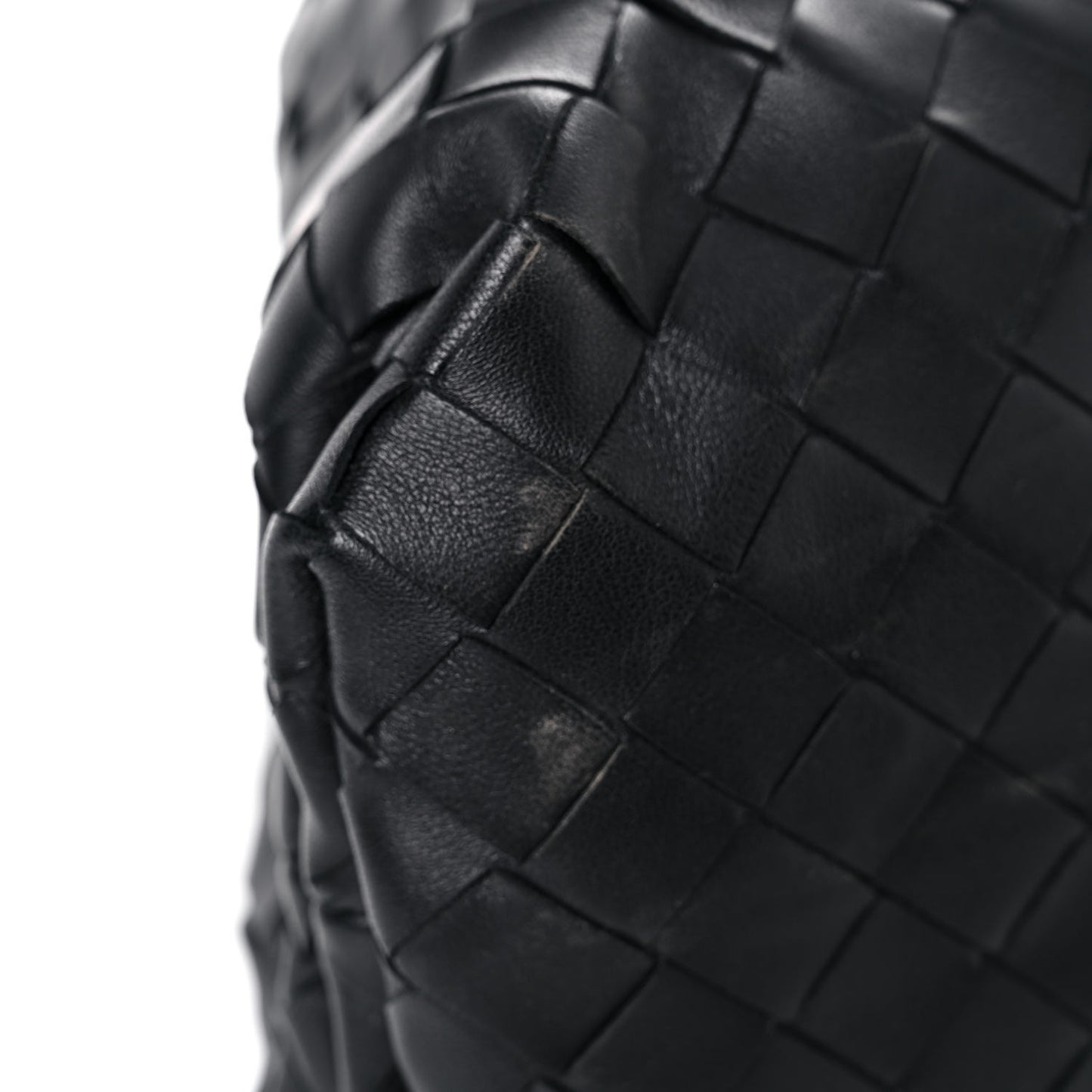 Nappa Maxi Intreccio The Pouch Oversized Clutch Black