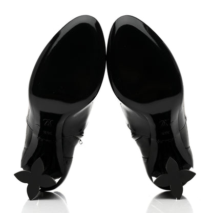Louis Vuitton Patent Silhouette Ankle Boots 36.5 Black 5 of 8
